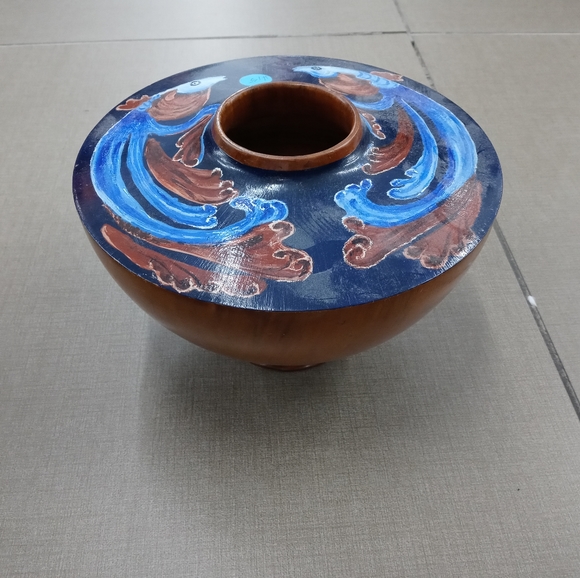 🌉🏫PIXLEY NORFOLK PINES VASE🏤📫 SIZE 9.5×7,A FABULOUS GIFTING!!!🎁🇺🇲 - Picture 12 of 12